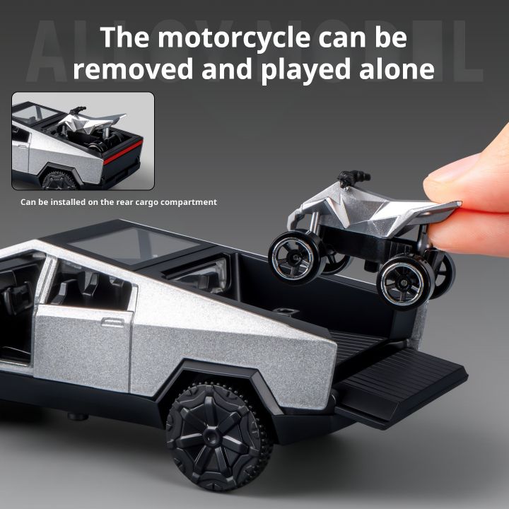 1:36%20Cybertruck%20Toys%20Off%20Road%20Vehicle%20Die%20Cast%20Model%20Car%20Beach%20Motorcycle%20Hobby%20Collectible%20Birthday%20%20For%20Boy%20-%20Image%205
