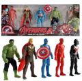 Pack of 5 Marvel Avengers Super heroes Action Figure Set With Accessories For Kids. 
