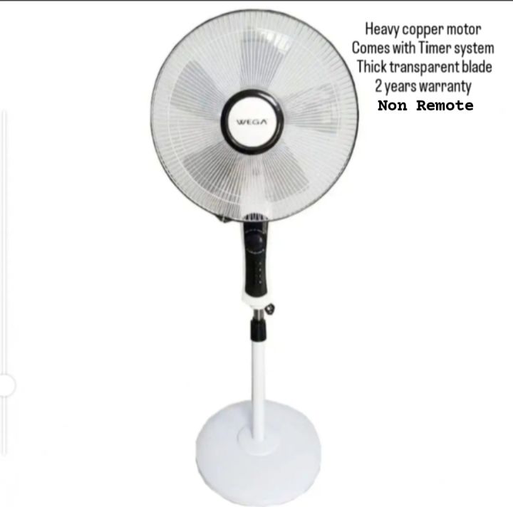 Wega Heavy Stand Fan With Timer 2 Years Warranty