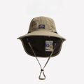Unisex Summer Wide Brim Waterproof and Quick-drying Panama Caps Outdoor Visor Bucket Hats Mesh Breathable Sun Hat with Neck Flap.