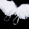 Kids Adult Party Swallow White Angel Feather Wings Halo Magic Wands Cosplay Elastic Straps Wedding Halloween Birthday Props.
