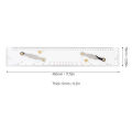 Nautical Parallel Ruler 450mm Marine Navigation Parallel Ruler High Transparency Acrylic Nautical Sea Chart Plotting Tool. 