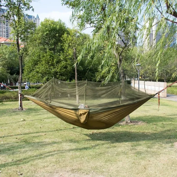 Double%20Mosquito%20Net%20Hammock%20300%C3%97200CM%20Size%20Outdoor%20Camping%20Anti-mosquito%20Hammock%20Umbrella%20Cloth%20Nylon%20Anti-rollover%20Camping%20-%20Image%202
