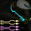 New Motorcycle Helmet LED Warning Lights Night Riding Helmet Motor Cold Light Strip EL Waterproof Sticker 4 Flashing Accessories. 