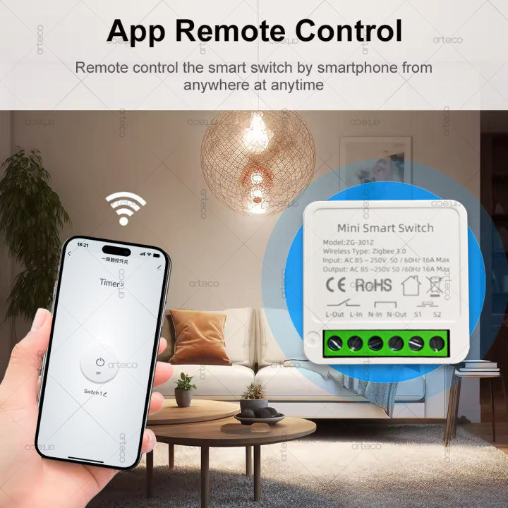 16A%20Mini%20ZigBee%20Smart%20Switch%20Module%20DIY%20Light%20Relay%20Breaker%20Intelligent%20Life%20App%20Control,Home%20Automation%20Works%20with%20Alexa%20%20-%20Image%203