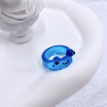 Fashion frog ring colorful resin ring personality animal cartoon cute finger ring. 