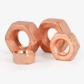 10pcs T2 Copper Hex Nuts Conductive Locking Nuts for Electrical Grounding M3 M4 M5 M6 M8 M10 M12 M16. 