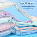 Zipper Mesh Bags A4/A5 Plastic Zipper Bags For Organizing Zipper Mesh Bags Waterproof Clear Travel Bags Office Supplies Document. 