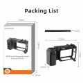 Street Hand Grip Kit For DJI Osmo Action 5 Pro/4/3  Grip Mount Quick Release Rabbit Cage with Shutter Button Protective Frame. 