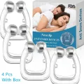 Magnetic Anti Snore Device Stop Snoring Nose Clip Easy Breathe Improve Sleeping Aid Apnea Guard Night Device With Case 1/2/4PCS. 