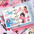30 Sheets Millennium Memories Sticker Books Japenese Style Cute Cartoon DIY Material Decorative Stickers Die-cut Scrapbooking.