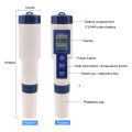 5-in-1 ph/ec quality tester (conductivity)/TDs (PPM)/salinity (PPT) digital thermometer water quality tester. 