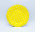 Yellow Theme paper plates | Yellow Polkadot theme Party plates | Disposable Party Plates | Pack of 10 and 25. 