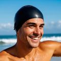 Unisex Adult Silicone Swim Cap Waterproof Swimming Hat Non Slip Bathing Pool Hat Elastic Silicone Cap for Long and Short Hair.