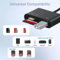 USB C SD Card Reader for iPhone 15-17 iPad Mac pro Air with USB a Port Micro SD Memory Card Adapter Camera Card Reader. 