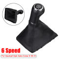 6 Speed Gear Knob Stick Gaiter Replacement for Vauxhall Astra 2005-2010 Opel Corsa D 2005-2010 Opel Zafira B 2005-2010.