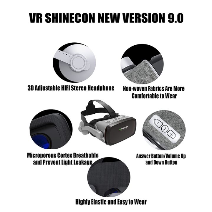 VR%20Shinecon%20Casque%20Viar%203D%20Glasses%20Virtual%20Reality%20Headset%20Helmet%20Goggle%20Lenses%20for%20Smart%20Phone%20Smartphone%20Video%20Game%20Binoculars%20-%20Image%205