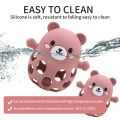 Silicone Bear Gum Easy to Grasp Grinding Exercise Toy.