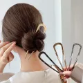 New Simple U Shaped Hair Forks Hairpin Metal Hair Sticks Geometric Hair Clips Fashion Hair Accessories Women Jewelry Headwear.