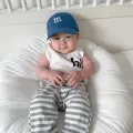 Letter M Embroidered Baby Baseball Cap Solid Color Infant Snapback Hat for Girls Boys Spring Casual Toddler Sun TVisor Hat. 