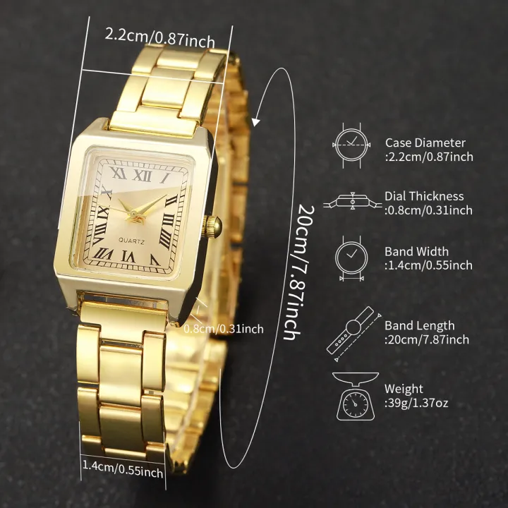 1/2PCS%20Fashion%20Women%20Quartz%20Wristwatches%20Square%20Dial%20Ladies%20Watch%20Girls%20Clock%20Reloj%20Mujer%EF%BC%88Without%20Box%EF%BC%89%20-%20Image%206