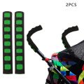 2Pcs Baby Stroller Accessory Stroller Handle Cover EVA Foam Trolley Armrest Cover Self-adhesive High-elastic Armrest Protection. 