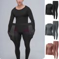 1pcs Men's Ultrathin Thermal Underwear High elasticity Plus Size Constant Temperature Seamless Long Sleeve Bottoming Set.