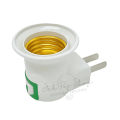 Side plug E27 lamp holder switch type straight pin plug-oblique pin with switch lamp bulb E-27 plug. 