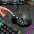 FOREV FV-X7 3200dpi Wired Mechanical Gaming RGB Lighted Mouse (Black). 
