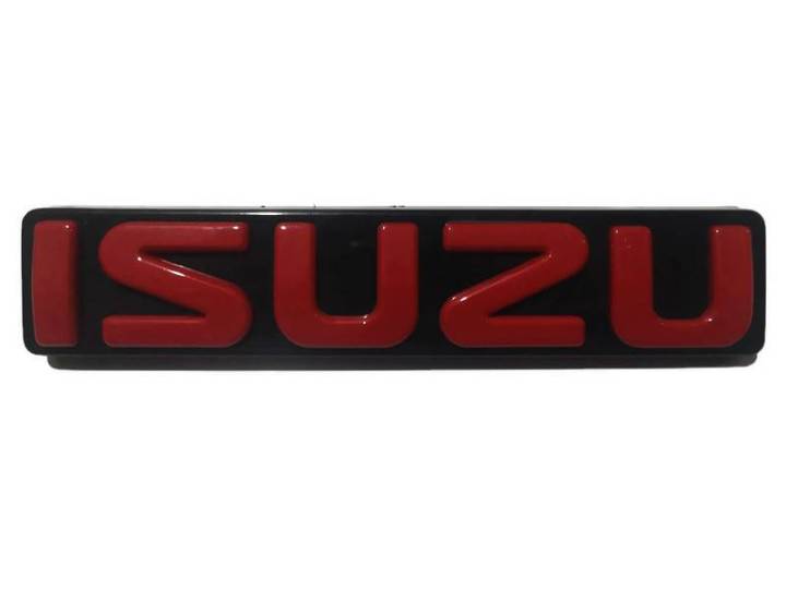 Logo%20red%20Isuzu%20DMAX%20logo%20grille%20red%202003-2011%20Good%20quality%20*%20Good%20job%20*%20**%20beautiful%20delivery%20**%20-%20Image%203