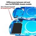 Full Transparent Replacement Housing Shell Kit For PSP 3000, Case Cover With Full Buttons Screws Repair Mod Accessories Set. 