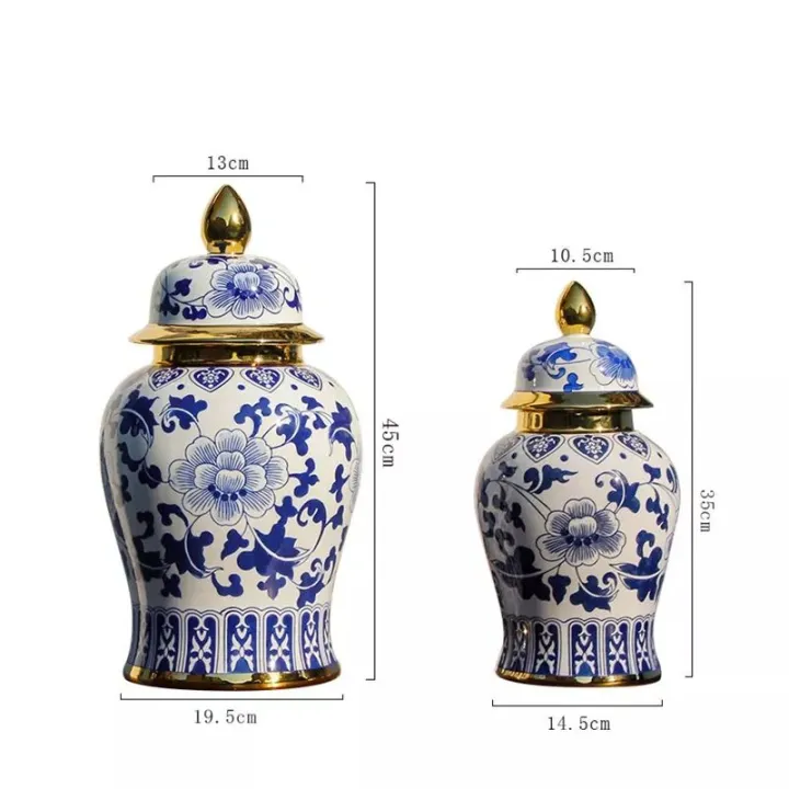 Blue%20and%20White%20Porcelain%20Ceramic%20Storage%20Jar%20General%20Jar%20Vintage%20Chinese%20Handmade%20Tea%20Pot%20Handicraft%20Ornaments%20Home%20Decoration%20-%20Image%205