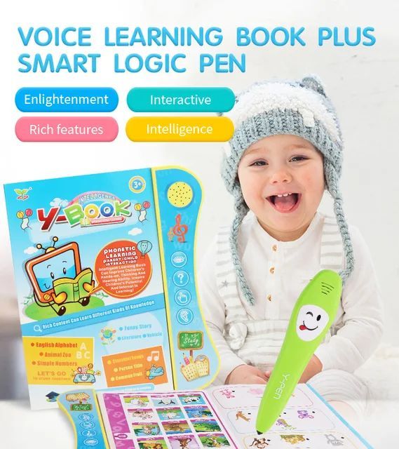 Baby Educational Voice Reading Machine Book Smart Reading Pen Children Study Leaning Story Toys English Language Operation
