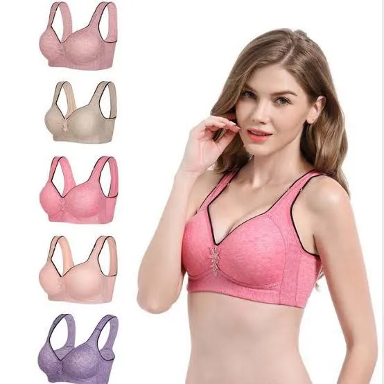 Women%20Bra%20Sexy%20Push%20Up%20Bras%20Female%20Lingerie%20Wireless%20%20A/B%20Cup%20Solid%20Color%20Strap%20-%20Image%202
