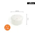 DKW Ho-1031/3 sets ear food storage box vacuum lid lock (3/3 sizes pack) (3 colors available) microwave heating food box food storage rice box. 