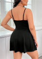 2024 Europe And The United States Summer New Plus-Size Women Comfortable Halter Dress  Backless. 
