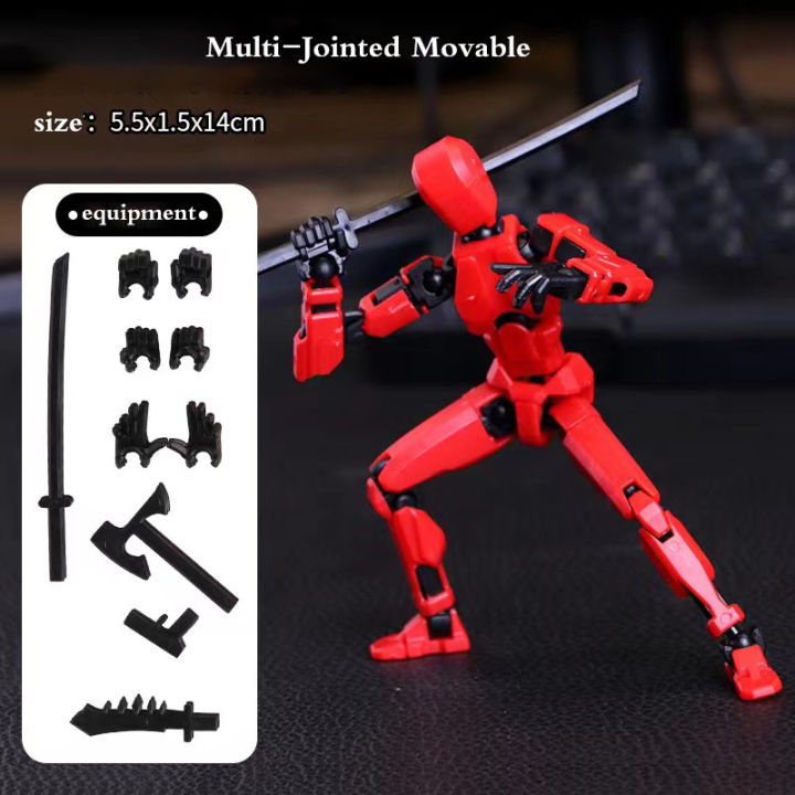 14CM Multi-Jointed Movable Shapeshift Robot 2.0 3D Printed Mannequin Dummy  Action Figures Toys Kids Adults Parent-children Game