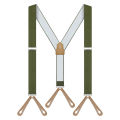 Suspenders for men Fashion Button End Work Suspenders for Men -  Adjustable braces  - Y Shape 1.4In. 