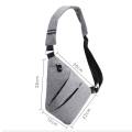 Men's High Quality Fashion Trends Bags Multifunctional Crossbody Shoulder Bag Solid Color New Messenger Bag Portable Chest Bag. 