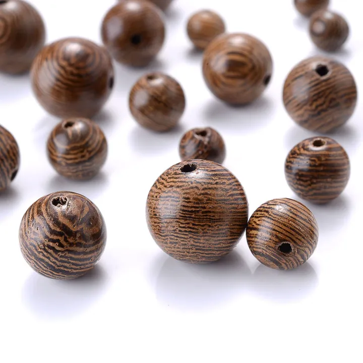20-100pcs%206/8/10/12mm%20Wood%20Loose%20Beads%20Natural%20Crude%20Wooden%20Beads%20For%20Jewelry%20Making%20Bracelet%20Necklace%20Earring%20DIY%20Keychain%20-%20Image%205