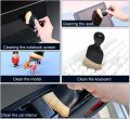 Keyboard Arc Detail Brush Air Conditioner Outlet Cleaning Brush Car Gap Dust Removal Brush Auto Center Console Cleaning Tool.