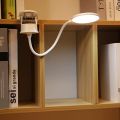 LED Small Desk Lamp, Desk Lamps for Home Office, White Desk Light for Kids, Desktop/Computer Study Lamps, Adjustable Gooseneck Reading Lamp
(White). 