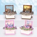 Birthday Sensory Fold Keychain Anxiety Stress Relief Backpack Keychain 3d Mini Stereo.