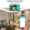 Tuya Smart Remote Control Wireless Wifi Motor Switch Module 7-32V 12V 24V 220V RF Receiver 10A Relay Work With Alexa Google Home. 
