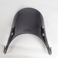 Universal Motorcycle Compact Sport Wind Deflector Windshield 4-7'' Headlamp Fit For Yamaha Harley Honda KTM. 