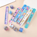 12pcs Mermaid Slap Bracelets Girls Little Mermaid Birthday Party Favors Gift for Guest Kids Classroom Prize Goodie Bag Filler. 