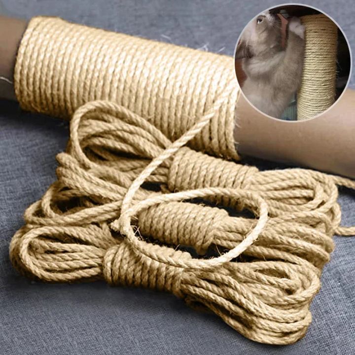 Natural Sisal Rope for Cat Tree DIY Scratching Post Toy Climbing Frame ...