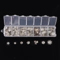1box Mixed Bead Caps for Jewelry Making Bulk Gold Beads Supplies Flower Metal Spacer Shaped Bracelet Necklace Accessories. 