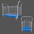 Premium Quality Steel Platform Factory and Mart Use Warehouse Loading Trolley - Hand Truck Push Cart - Load Capacity 500 kg. 