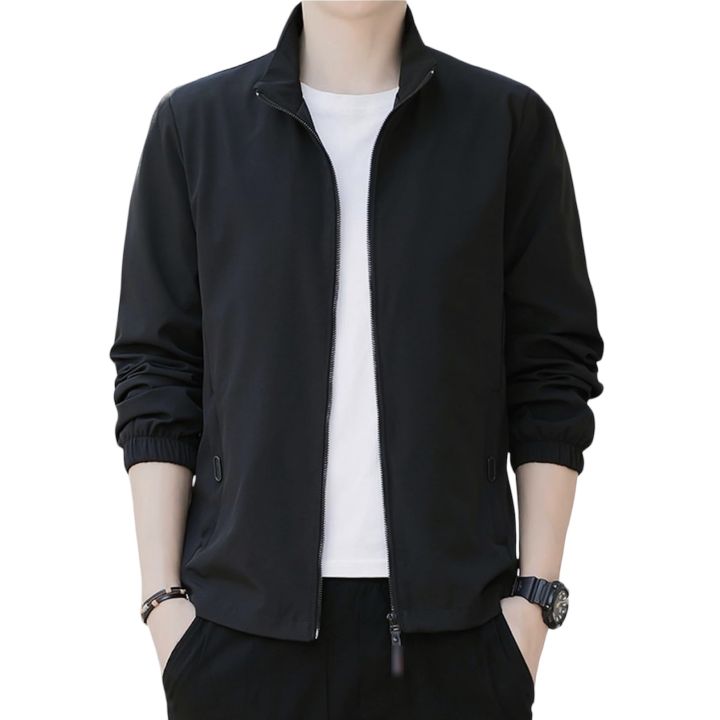 Men's Summer windbreaker/ Wrinkle Fabric/ Inside Net/ Comfortable For Summer Season